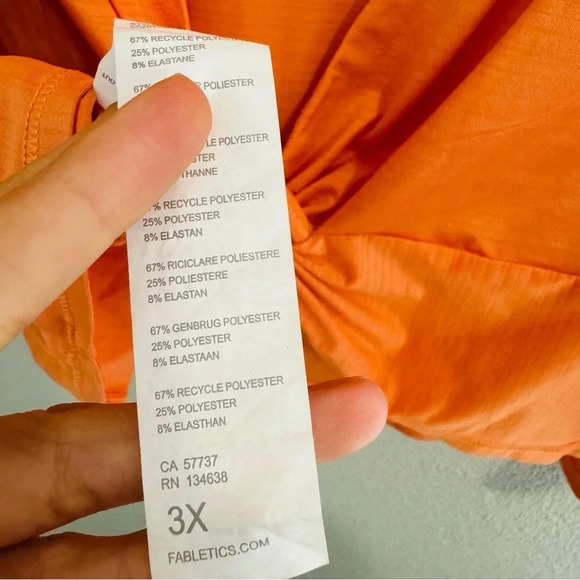 Fabletics Eco-Conscious Twist Back Short-Sleeve Tee Size 3X - Picture 9 of 11